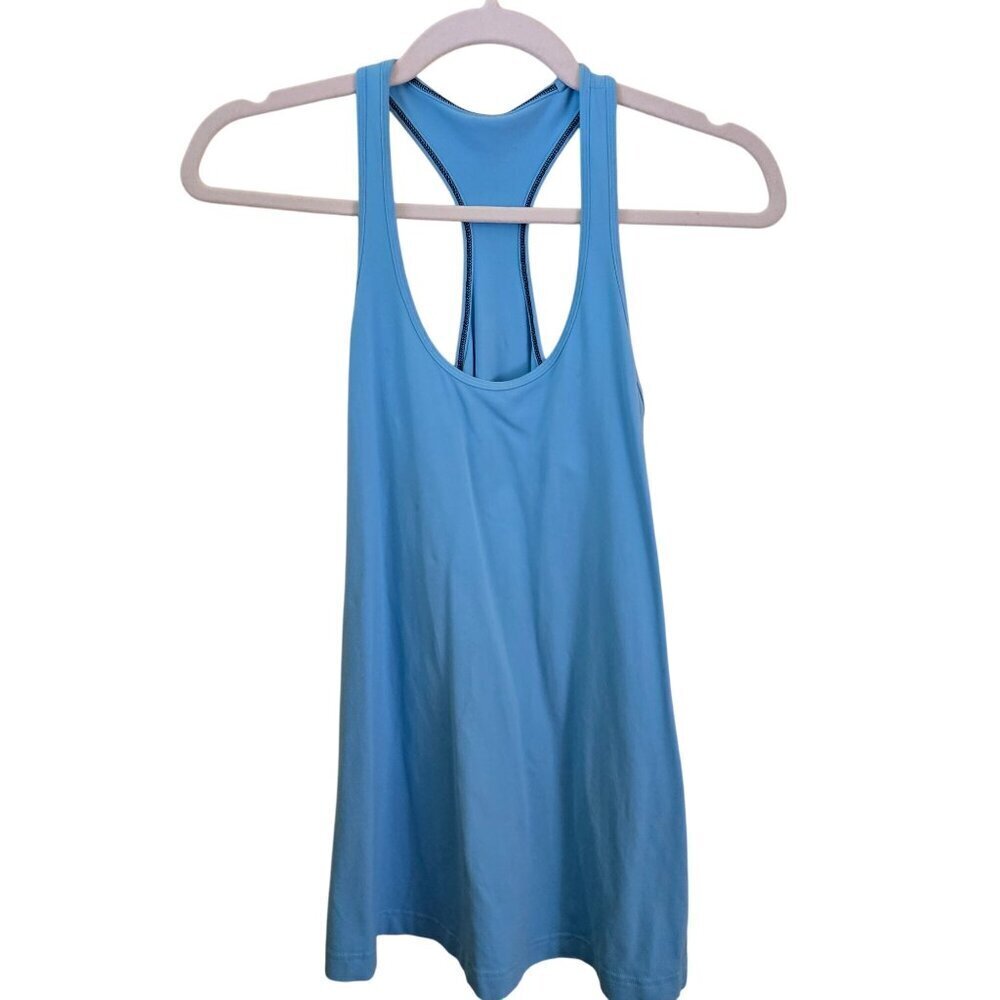 Lululemon Cool Racerback Tank Kayak Blue Size 6 - Picture 2 of 5